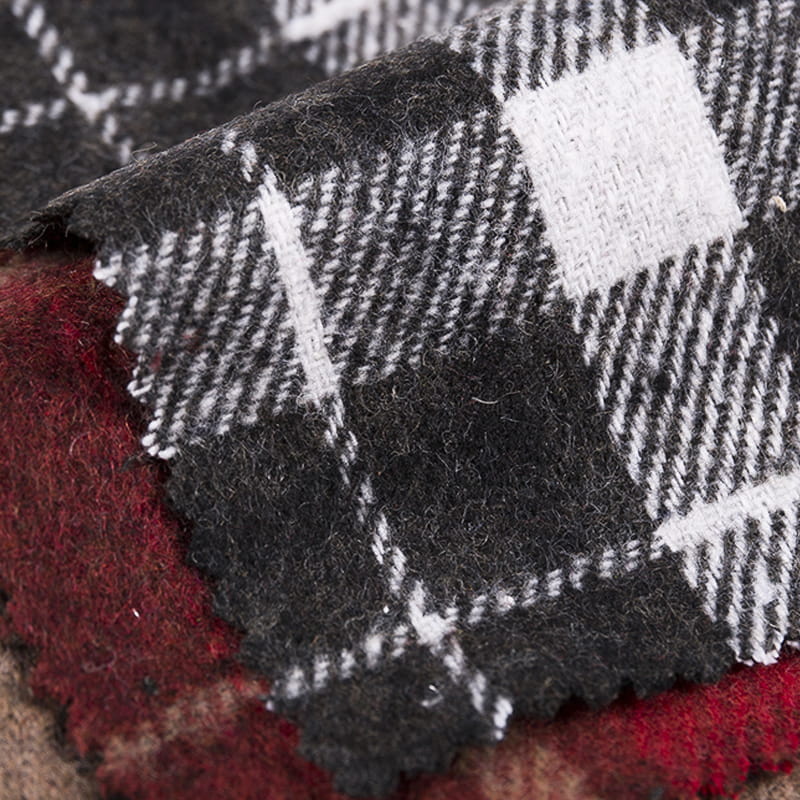Tela roja de tweed de sarga a cuadros de nuevo diseño para camisas 3547