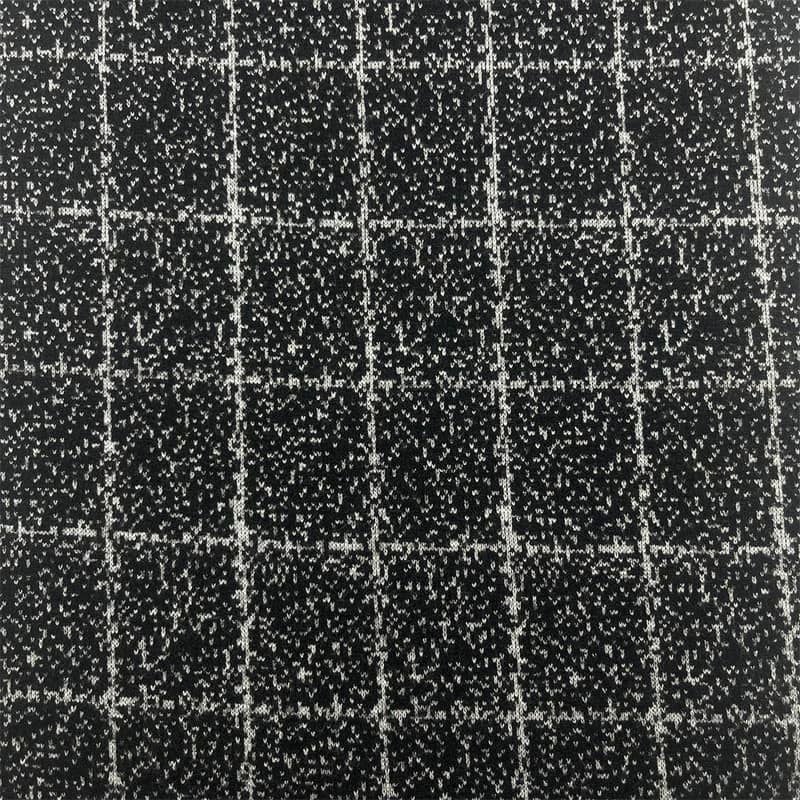 Tejidos de lana de punto con patrón de puntos a cuadros para blazers 182808-1