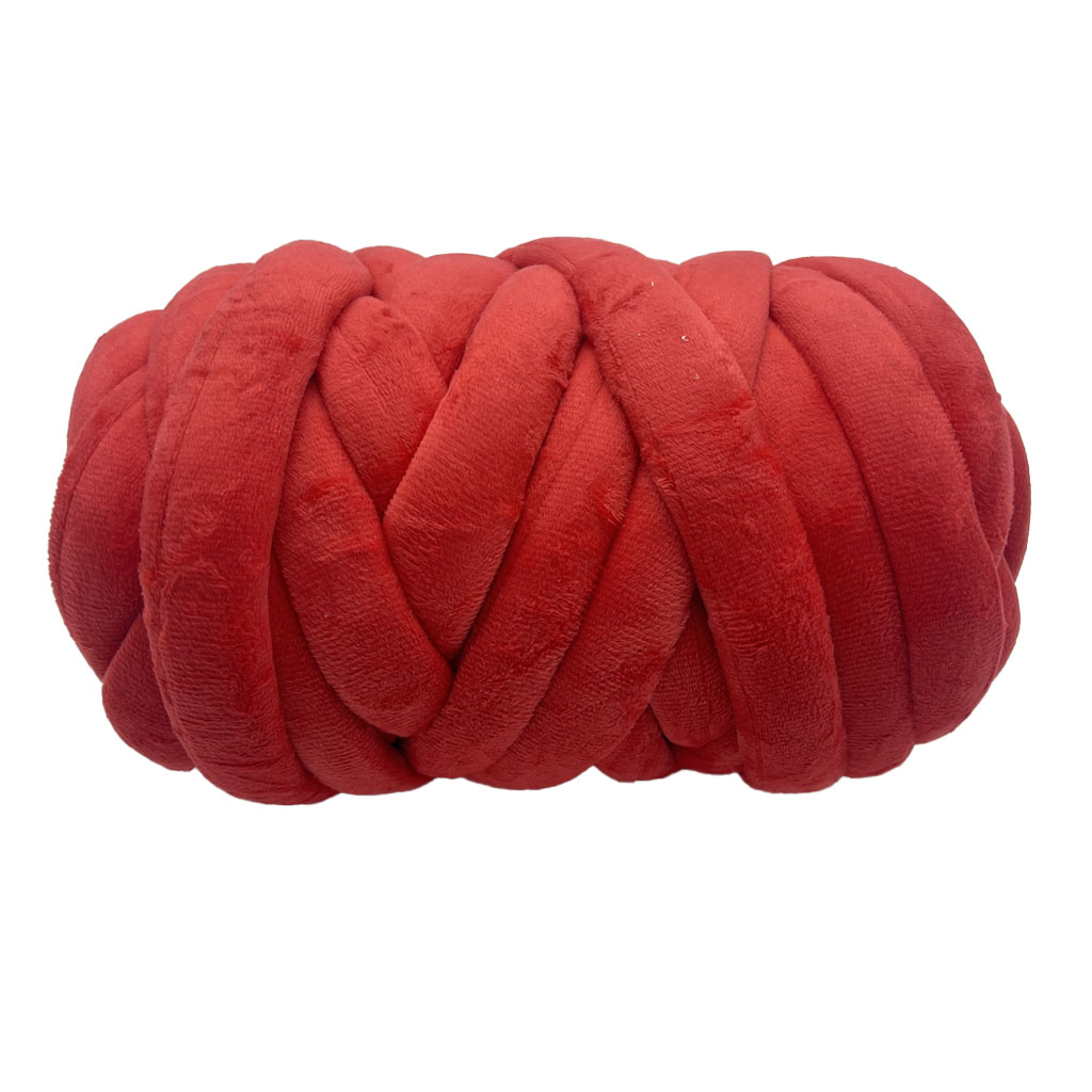 Hilados de lujo del tubo del terciopelo del hilo los 2cm del poliéster para hacer punto con el dedo