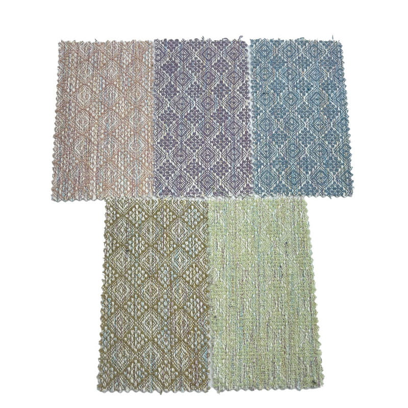 Telas de Tweed de cortina de lana Jacquard en relieve para vestidos 3768