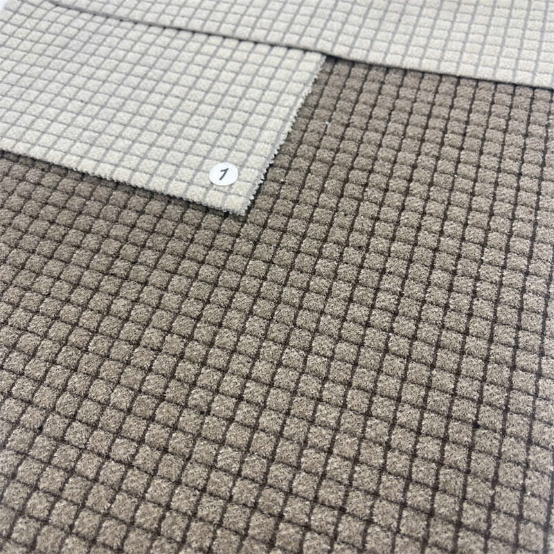 Telas de punto de telar jacquar con control en relieve con cepillo conmovedor 3D para tapicería C24016